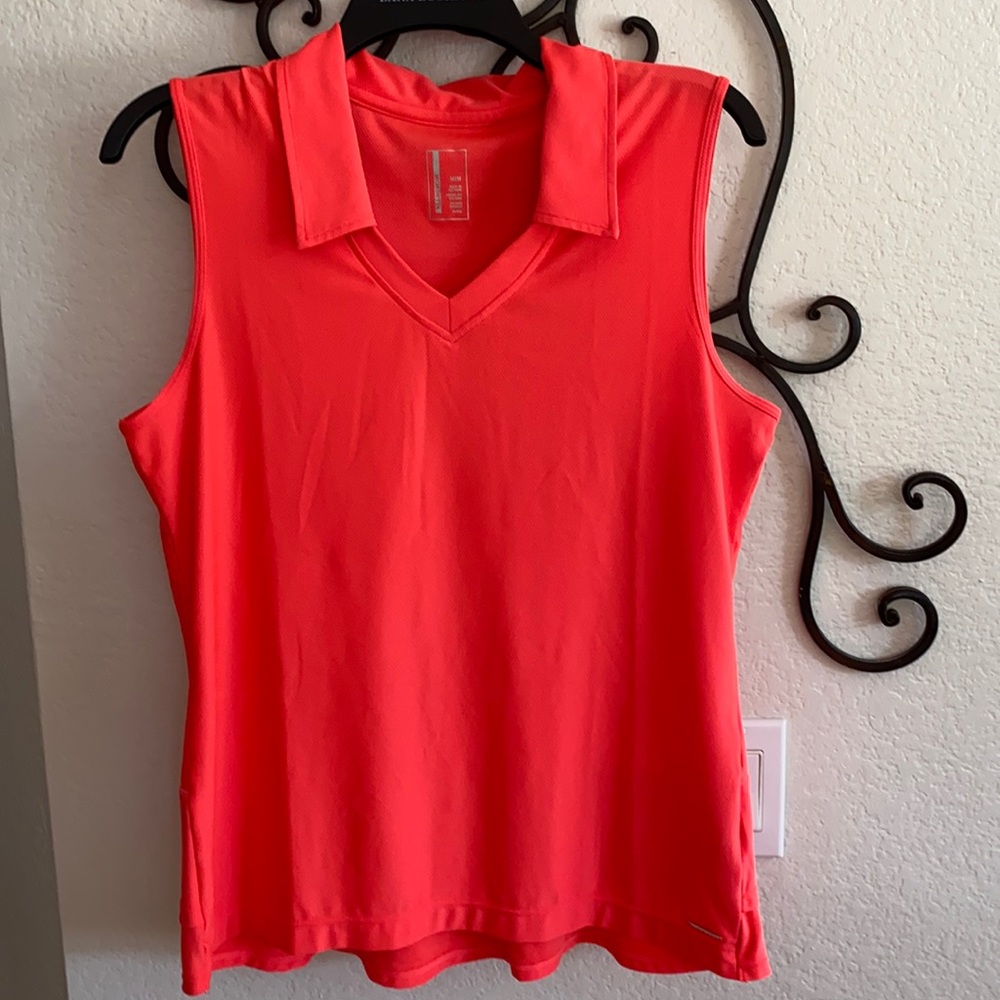 Golf shirt cute ruffled back... soft fabric